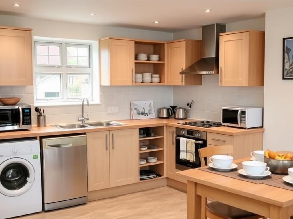 Modern kitchen in self catering accommodation Cavan Modern kitchen in self catering accommodation Cavan