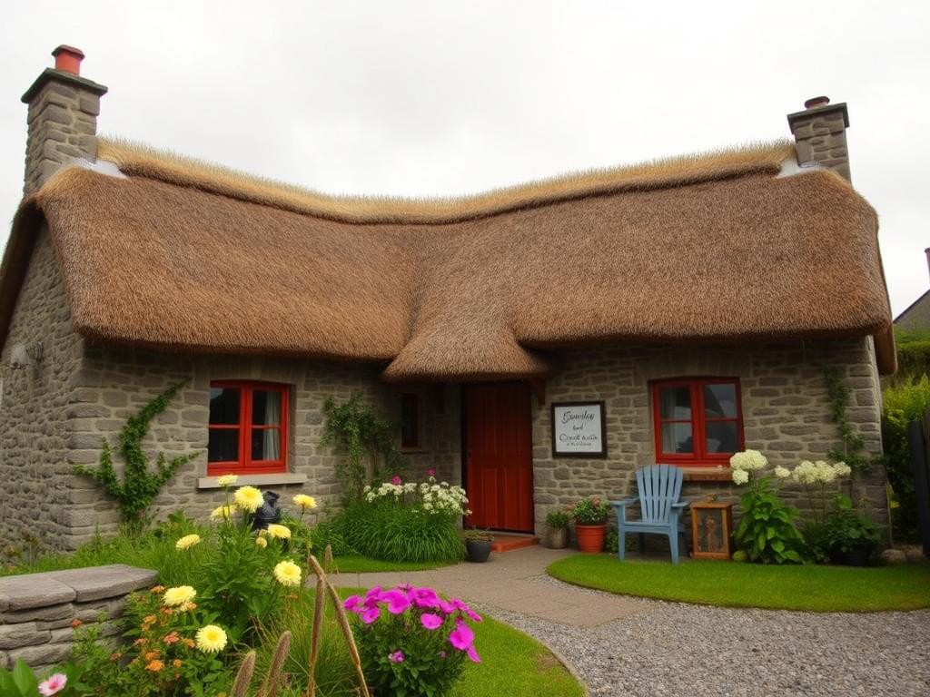 Traditional Irish cottage self catering accommodation in Cavan with thatched roof Traditional Irish cottage self catering accommodation in Cavan with thatched roof